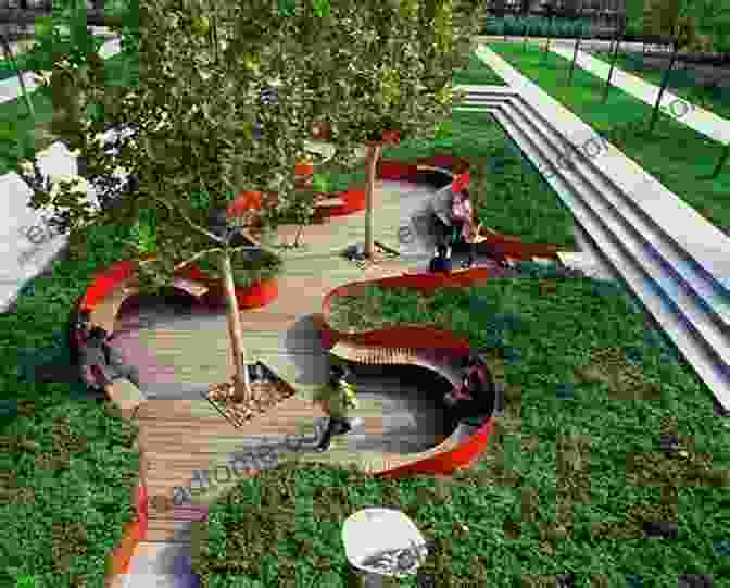 A Modern Urban Park With Lush Greenery And Seating Areas Reconstructing Theatre Architecture: The Developing Process Of The Modern Space For The Show (The Urban Series)