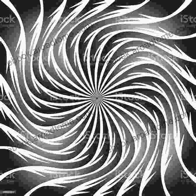 A Monochromatic Image Of A Swirling Vortex, Representing The Chaotic And Interconnected Nature Of Thoughts. Thought Patterns: Art Poetry