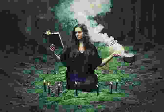 A Solitary Witch Surrounded By Crystals, Casting A Spell Under The Moonlight, Embodying The Essence Of Crystal Witchcraft CRYSTAL HEALING MAGIC GUIDE: The Crystal Witch Hanbook