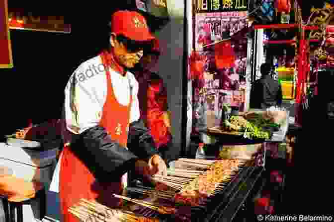 A Street Vendor In Beijing Selling烤肉 Skewers. My Beijing: Four Stories Of Everyday Wonder