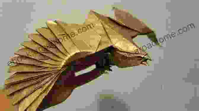 An Awe Inspiring Origami Golden Eagle Graces The Sky With Its Majestic Wingspan. Fantastic Origami Flying Creatures: 24 Amazing Paper Models