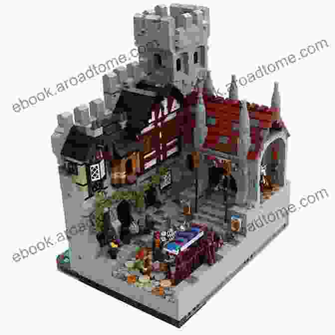 An Elaborate LEGO Diorama Depicting A Bustling Medieval Town Square. Lego Toys For Kids: Amazing Lego Projects And Instructions: Kids Lego Ideas To Make