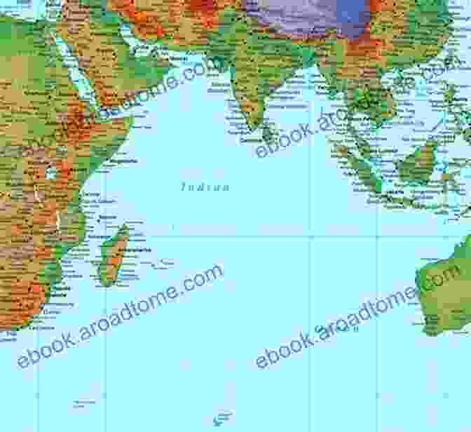 Detailed Map Of The Indian Ocean, Depicting Its Vast Expanse, Neighboring Countries, And Major Currents. Indian Ocean (Oceans Of The World)