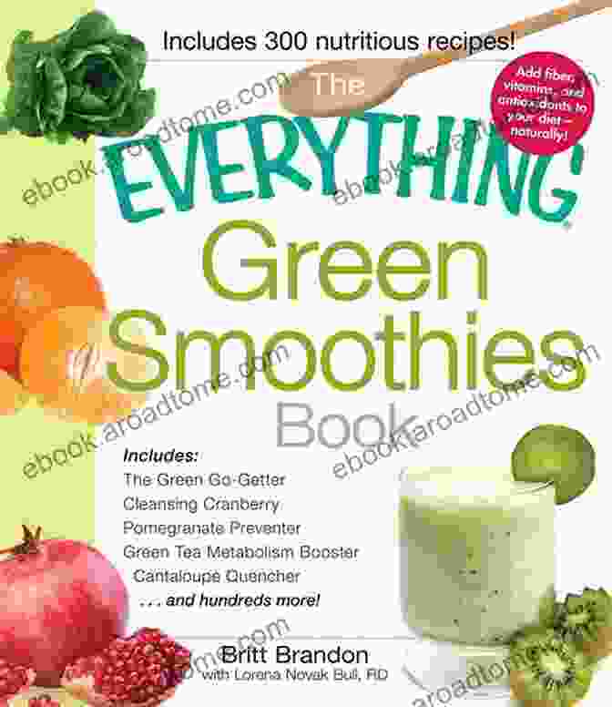 Full Of Energy Green Smoothies Book With Green Smoothie Ingredients Scattered Around Full Of Energy Green Smoothies: 100+ Tasty Recipes To Lose Weight Gain Energy And Feel Great In Your Body