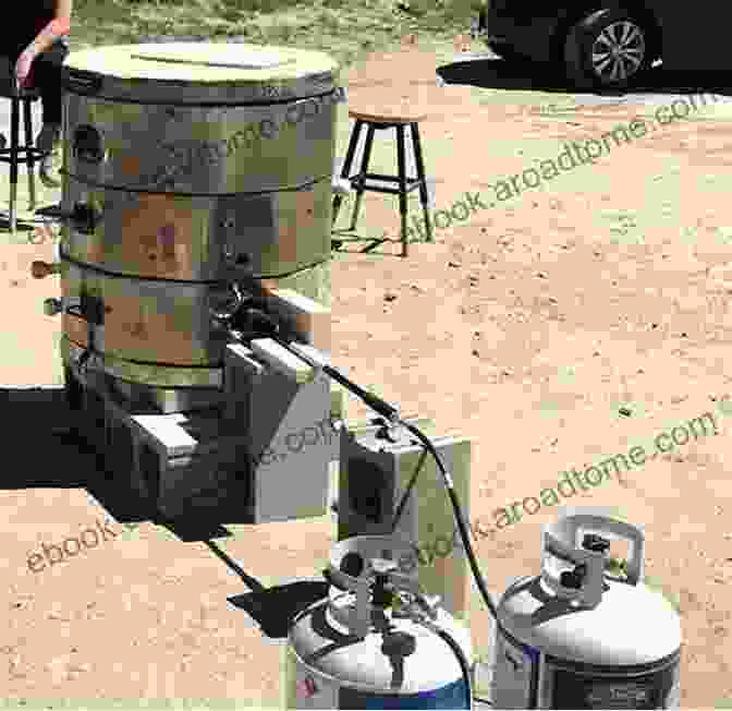 Happy Barrel Raku Kiln, A Cylindrical Kiln With A Handle On Top, Used For Raku Firing Happy Barrel Raku Kiln: How To Build Your Own Barrel Raku Kiln