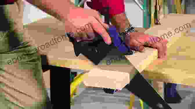 Image Of A Person Using A Hand Saw To Cut A Piece Of Wood, Demonstrating Woodworking Techniques Learning Woodcarving Fundamentals: Discovery Joinery Techniques: Secret To Start Woodworking