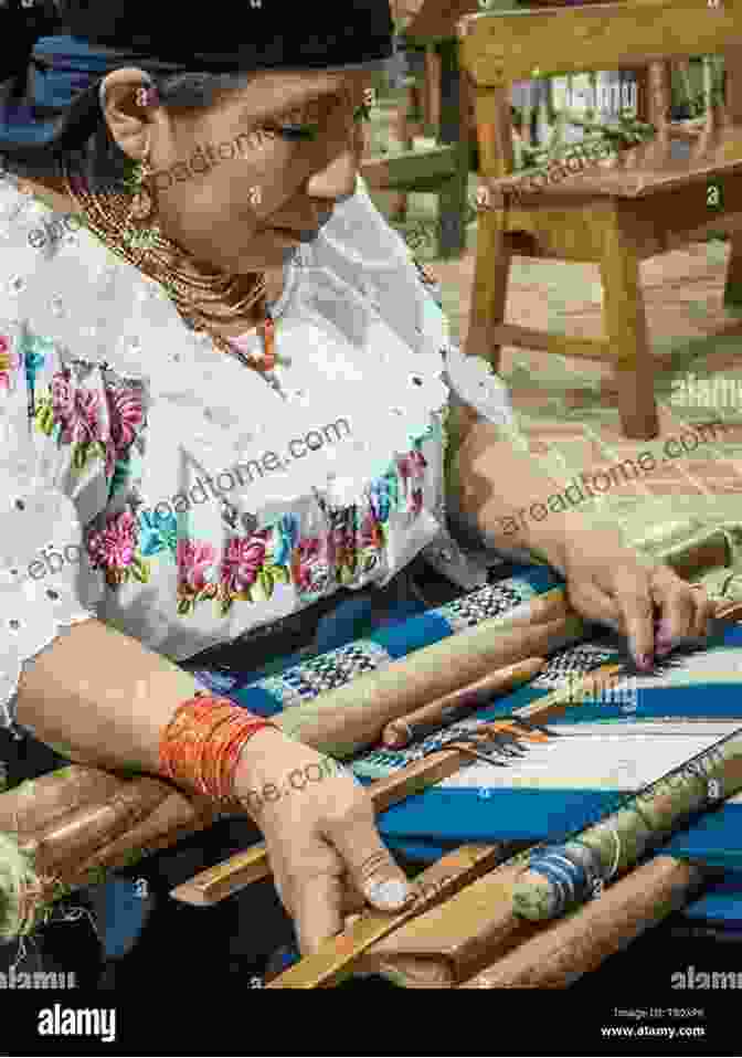 Indigenous Woman Weaving On A Backstrap Loom In Highland Ecuador Weaving And Dyeing In Highland Ecuador