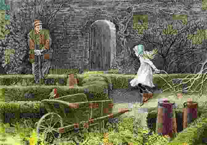 Poignant Illustration Showing Mary's Transformation In The Garden Kimmick Come Home: Written And Illustrated By Beverly Stevens