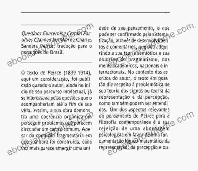 Questions Concerning Certain Faculties Claimed For Man Book Cover Questions Concerning Certain Faculties Claimed For Man: A Critique Of Consciousness Innateness Introspection And Cartesian Philosophies Of Mind (Readings In Pragmatism 3)