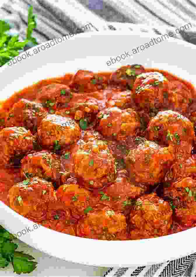 Succulent Meatballs Served With A Tangy Sauce Turkish Delights Cookbook: Discover The Perfect Dishes Of Turkish Delights