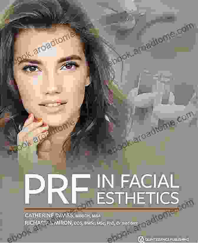 The Art Of Facial Aesthetics Book Cover With A Beautiful Woman's Face And Golden Sparkles The Art Of Facial Aesthetics